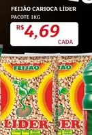 Oferta de Lider - Feijão Carioca por R$4,69 em Assaí Atacadista