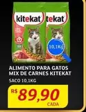 Oferta de Kitekat - Alimento Para Gatos Mix De Carnes por R$89,9 em Assaí Atacadista