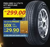 Oferta de Aro - Pneu 14 175/75 87t Westlake por R$299 em Assaí Atacadista