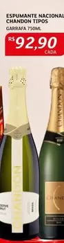 Oferta de Chandon - Espumante Nacional Tipos por R$92,9 em Assaí Atacadista