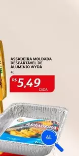 Oferta de Wyda - Assadeira Moldada Descartavel De Aluminio por R$5,49 em Assaí Atacadista