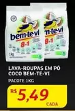 Oferta de Bem-te-vi - Lava-Roupas Em Pó Coco por R$5,49 em Assaí Atacadista