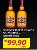 Oferta de Chivas - Whisky Escoces 12 Anos Regal por R$99,9 em Assaí Atacadista