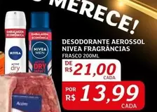 Oferta de Nivea - Desodorante Aerossol Fragrancias por R$21 em Assaí Atacadista