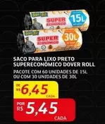 Oferta de Super - Saco Para Lixo Preto económico por R$6,45 em Assaí Atacadista