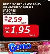 Oferta de Nestlé - Biscoito Recheado Bono Ou Negresco Sabores por R$1,95 em Assaí Atacadista