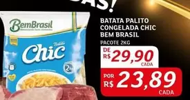 Oferta de Bem Brasil - Batata Palito Congelada Chic por R$29,9 em Assaí Atacadista