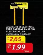 Oferta de Amarelo - Aparelho Descartável Para Barbear Amarelo por R$2,65 em Assaí Atacadista