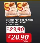 Oferta de De   - File De Peito De Frango Congelado por R$23,9 em Assaí Atacadista