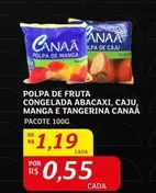 Oferta de Pacote - Polpa De Fruta Congelada Abacaxi, Caju, Manga E Tangerina por R$1,19 em Assaí Atacadista