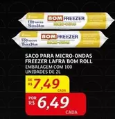 Oferta de Bom - Saco Para Micro-Ondas Lafra por R$7,49 em Assaí Atacadista