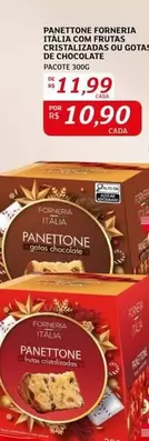 Oferta de Panettone -  Forneria Italia Con Frutas Cristalizadas Ou Gotas De Chocolate por R$11,99 em Assaí Atacadista