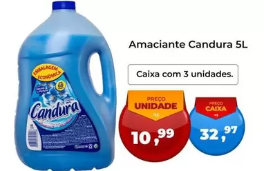 Oferta de Candura - Amaciante por R$10,99 em Tonin Superatacado