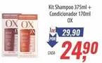 Oferta de OX - Shampoo + Condicionador por R$29,9 em Supermercados BH