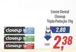 Oferta de Creme Dental Tripla Proteção por R$2,8 em Supermercados BH