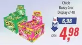 Oferta de Buzzy - Chicle Buzzy Croc Display por R$4,98 em Supermercados BH