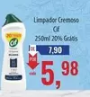 Oferta de Cif - Limpador Cremoso por R$7,9 em Supermercados BH