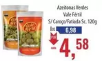 Oferta de Vale Fértil - Azeitonas Verdes por R$4,58 em Supermercados BH