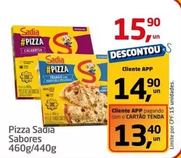 Oferta de Sadia - Pizza Sabores por R$15,9 em Tenda Atacado