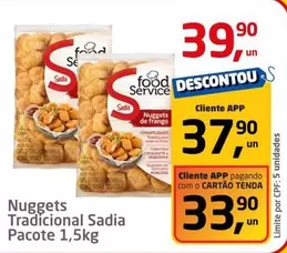 Oferta de Sadia - Nuggets Tradicional por R$39,9 em Tenda Atacado