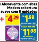 Oferta de Suave - Absorvente Com Abas Cobertura  Com 8 Unidades por R$4,29 em Mercado Extra