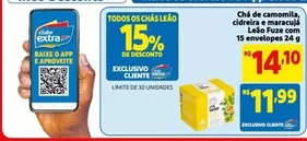 Oferta de Extra - Chá De Camomil, Cidrera E Maracuja por R$11,99 em Mercado Extra