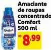 Oferta de Comfort - Amaciante De Roupas Concentrado por R$8,99 em Mercado Extra