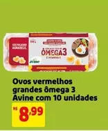 Oferta de Avine - Ovos vermelhos grandes omega 3 por R$8,99 em Mercado Extra