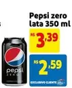 Oferta de Pepsi - Zero Lata por R$3,39 em Mercado Extra