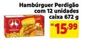 Oferta de Perdigão - Hambúrguer Com 12 Unidades Caixa por R$15,99 em Mercado Extra