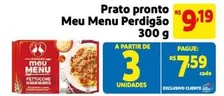 Oferta de Perdigão - Prato Pronto Meu Menu por R$9,19 em Mercado Extra