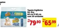 Oferta de Tapete Higiênico por R$79,9 em Mercado Extra