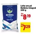 Oferta de Betânia - Leite Em Pó Integral por R$8,19 em Mercado Extra