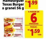 Oferta de Texas - Hamburguer  Burger A Granel por R$1,99 em Mercado Extra