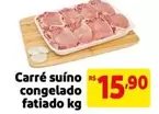 Oferta de Carré suíno congelado fatiado por R$15,9 em Mercado Extra