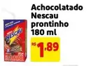 Oferta de Nestlé - Achocolatado Nescau Prontinho por R$1,89 em Mercado Extra