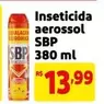 Oferta de SBP - Inseticida Aerossol por R$13,99 em Mercado Extra