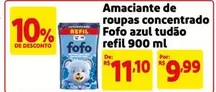 Oferta de De   - Amaciante De Roupas Concentrado Azul Tudão Refil por R$9,99 em Mercado Extra