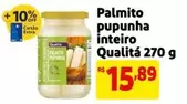 Oferta de Quality - Palmito Pupunha Inteiro por R$15,89 em Mercado Extra