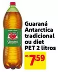 Oferta de Antarctica - Guaraná Tradicional Ou Diet por R$7,59 em Mercado Extra