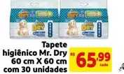 Oferta de Tapete Higiênico por R$65,99 em Mercado Extra