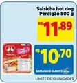 Oferta de Perdigão - Salsicha Hot Dog por R$11,89 em Mercado Extra