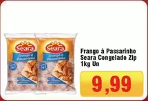 Oferta de Seara - Frango À Passarinho Congelado Zip por R$9,99 em Spani Atacadista