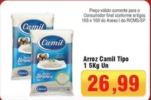 Oferta de Camil - Arroz  Tipo por R$26,99 em Spani Atacadista