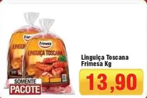 Oferta de Frimesa - Linguiça Toscana por R$13,9 em Spani Atacadista