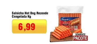 Oferta de Rezende - Salsicha Hot Dog  Congelada por R$6,99 em Spani Atacadista