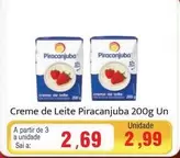 Oferta de Piracanjuba - Creme De Leite por R$2,69 em Spani Atacadista