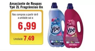 Oferta de Ypê - Amaciante De Roupas  2l Fragrancias Un por R$6,99 em Spani Atacadista