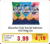 Oferta de Sabores - Biscoito Club Social Sabores por R$3,99 em Spani Atacadista