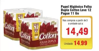 Oferta de Leve - Papel Higiênico Folha Dupla por R$14,99 em Spani Atacadista